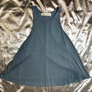 Impeccable Pig | EUC Blue Knit Racerback Tank Flare Sleeveless Flowy Stretchy